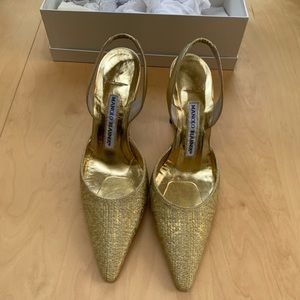 Raffia Slingback Sandal Manolo Blahnik